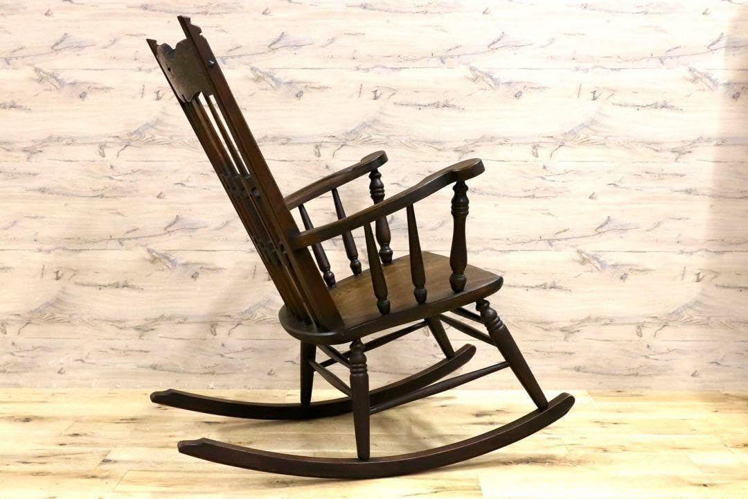 1960年代　アンティーク　帆布　オーク　フレーム　ロッキングチェア 1960年代 アンティーク 帆布 オーク フレーム ロッキングチェア オーク